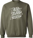 Crew Sweatshirt - Zero Gravity - EAT SLEEP HOOP white