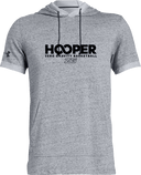 Under Armour Stadium Short Sleeve Hoodie - Zero Gravity - HOOPER black