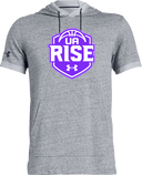 Under Armour Stadium Short Sleeve Hoodie - UA Rise Girls Session l 2026 (Deep Purple)
