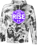 Under Armour Rival Fleece Hoodie Tie-Dye - UA Rise Girls Session l 2026 (Deep Purple)