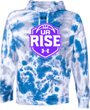 Under Armour Rival Fleece Hoodie Tie-Dye - UA Rise Girls Session l 2026 (Deep Purple)