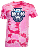 Tie-Dye Short Sleeves - LIVE! At The Nook 2026 (Main Logo)