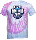 Tie-Dye Short Sleeves - LIVE! At The Nook 2026 (Main Logo)