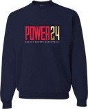 Crew Sweatshirt - Power 24 Session I 2026 (Red& Gold Bold Inline Wordmark)