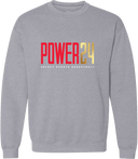 Crew Sweatshirt - Power 24 Session I 2026 (Red& Gold Bold Inline Wordmark)