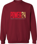 Crew Sweatshirt - Power 24 Session I 2026 (Red& Gold Bold Inline Wordmark)
