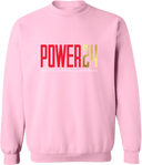 Crew Sweatshirt - Power 24 Session I 2026 (Red& Gold Bold Inline Wordmark)