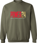 Crew Sweatshirt - Power 24 Session I 2026 (Red& Gold Bold Inline Wordmark)