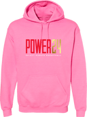 Hoodies - Power 24 Session I 2026 (Red& Gold Bold Inline Wordmark)