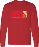 Long Sleeves - Power 24 Session I 2026 (Red& Gold Bold Inline Wordmark)