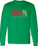 Long Sleeves - Power 24 Session I 2026 (Red& Gold Bold Inline Wordmark)