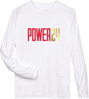 Performance Long Sleeves - Power 24 Session I 2026 (Red& Gold Bold Inline Wordmark)