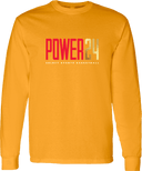 Long Sleeves - Power 24 Session I 2026 (Red& Gold Bold Inline Wordmark)