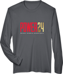 Performance Long Sleeves - Power 24 Session I 2026 (Red& Gold Bold Inline Wordmark)