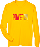 Performance Long Sleeves - Power 24 Session I 2026 (Red& Gold Bold Inline Wordmark)