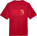 Performance Short Sleeves - Power 24 Session I 2026 (Red& Gold Bold Inline Wordmark)
