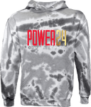 Tie-Dye Hoodies - Power 24 Session I 2026 (Red& Gold Bold Inline Wordmark)