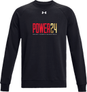 Under Armour Rival Fleece Crew - Power 24 Session I 2026 (Red& Gold Bold Inline Wordmark)