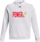 Under Armour Rival Fleece Hoodie - Power 24 Session I 2026 (Red& Gold Bold Inline Wordmark)