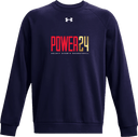 Under Armour Rival Fleece Crew - Power 24 Session I 2026 (Red& Gold Bold Inline Wordmark)