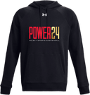 Under Armour Rival Fleece Hoodie - Power 24 Session I 2026 (Red& Gold Bold Inline Wordmark)