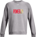Under Armour Rival Fleece Crew - Power 24 Session I 2026 (Red& Gold Bold Inline Wordmark)