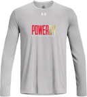 Under Armour Tech Team Long Sleeve - Power 24 Session I 2026 (Red& Gold Bold Inline Wordmark)