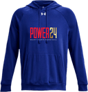 Under Armour Rival Fleece Hoodie - Power 24 Session I 2026 (Red& Gold Bold Inline Wordmark)
