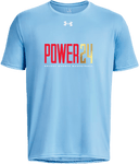 Under Armour Tech Team Short Sleeve - Power 24 Session I 2026 (Red& Gold Bold Inline Wordmark)
