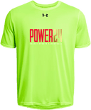 Under Armour Tech Team Short Sleeve - Power 24 Session I 2026 (Red& Gold Bold Inline Wordmark)