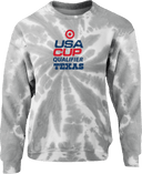Crew Sweatshirt - USA CUP Qualifier Texas 2026 - vertical red and blue