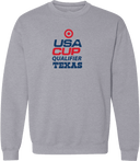 Crew Sweatshirt - USA CUP Qualifier Texas 2026 - vertical red and blue