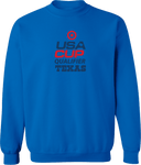 Crew Sweatshirt - USA CUP Qualifier Texas 2026 - vertical red and blue