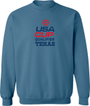 Crew Sweatshirt - USA CUP Qualifier Texas 2026 - vertical red and blue