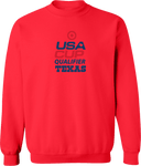 Crew Sweatshirt - USA CUP Qualifier Texas 2026 - vertical red and blue