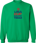 Crew Sweatshirt - USA CUP Qualifier Texas 2026 - vertical red and blue
