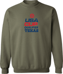 Crew Sweatshirt - USA CUP Qualifier Texas 2026 - vertical red and blue