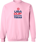 Crew Sweatshirt - USA CUP Qualifier Texas 2026 - vertical red and blue