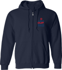 Full Zip Hoodies - USA CUP Qualifier Texas 2026 - vertical red and blue