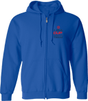 Full Zip Hoodies - USA CUP Qualifier Texas 2026 - vertical red and blue