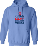 Hoodies - USA CUP Qualifier Texas 2026 - vertical red and blue
