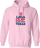 Hoodies - USA CUP Qualifier Texas 2026 - vertical red and blue