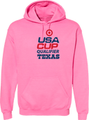Hoodies - USA CUP Qualifier Texas 2026 - vertical red and blue