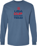 Long Sleeves - USA CUP Qualifier Texas 2026 - vertical red and blue