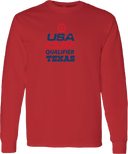 Long Sleeves - USA CUP Qualifier Texas 2026 - vertical red and blue