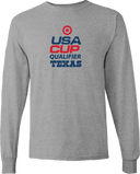 Long Sleeves - USA CUP Qualifier Texas 2026 - vertical red and blue