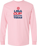 Long Sleeves - USA CUP Qualifier Texas 2026 - vertical red and blue
