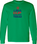 Long Sleeves - USA CUP Qualifier Texas 2026 - vertical red and blue