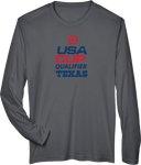 Performance Long Sleeves - USA CUP Qualifier Texas 2026 - vertical red and blue