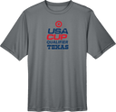 Performance Short Sleeves - USA CUP Qualifier Texas 2026 - vertical red and blue